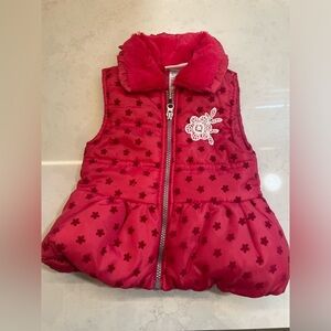 Little Lass Red Vest‎ Size 24 Months.